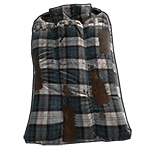 Blue Plaid Sleeping Bag