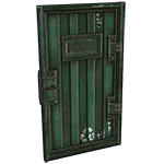 Green Armored Container Door