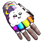 Rainbow Pony Roadsign Gloves