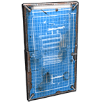 Blueprint Metal Door