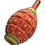 Red Christmas Grenade